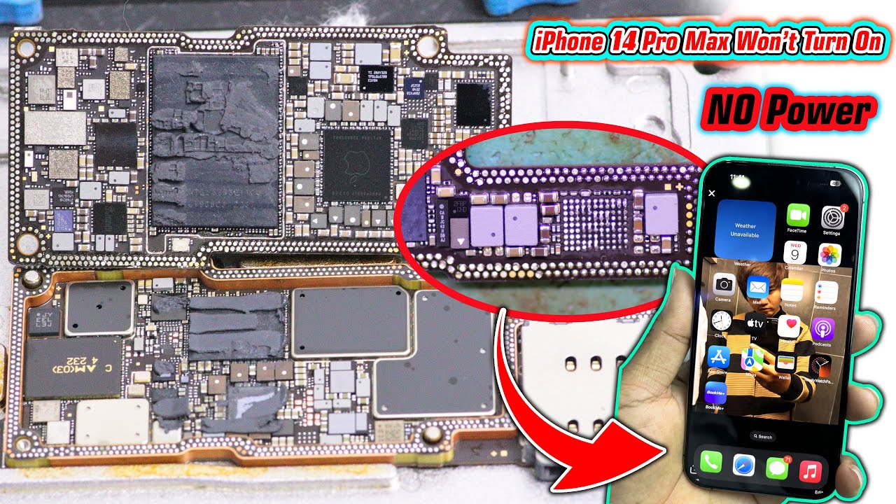 iPhone 14 Pro Max Won't Turn On Died While Charging Short or Problem IC Charging