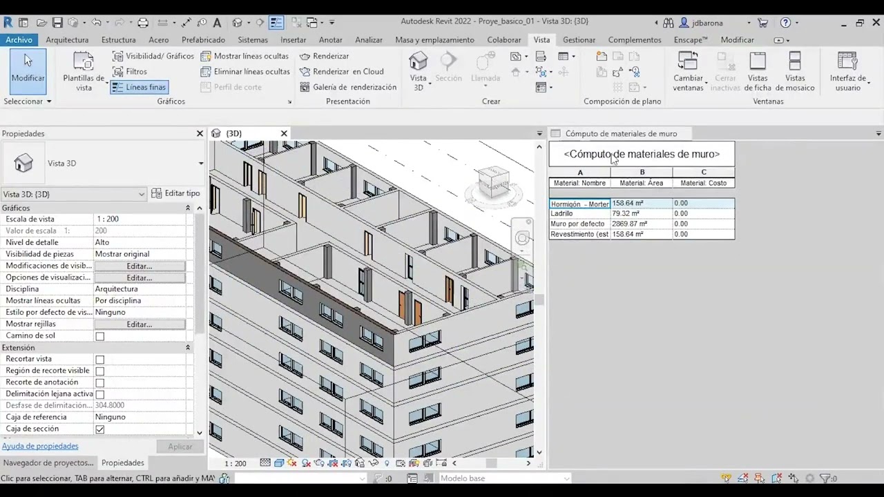 2  Tabla de computo de materiales