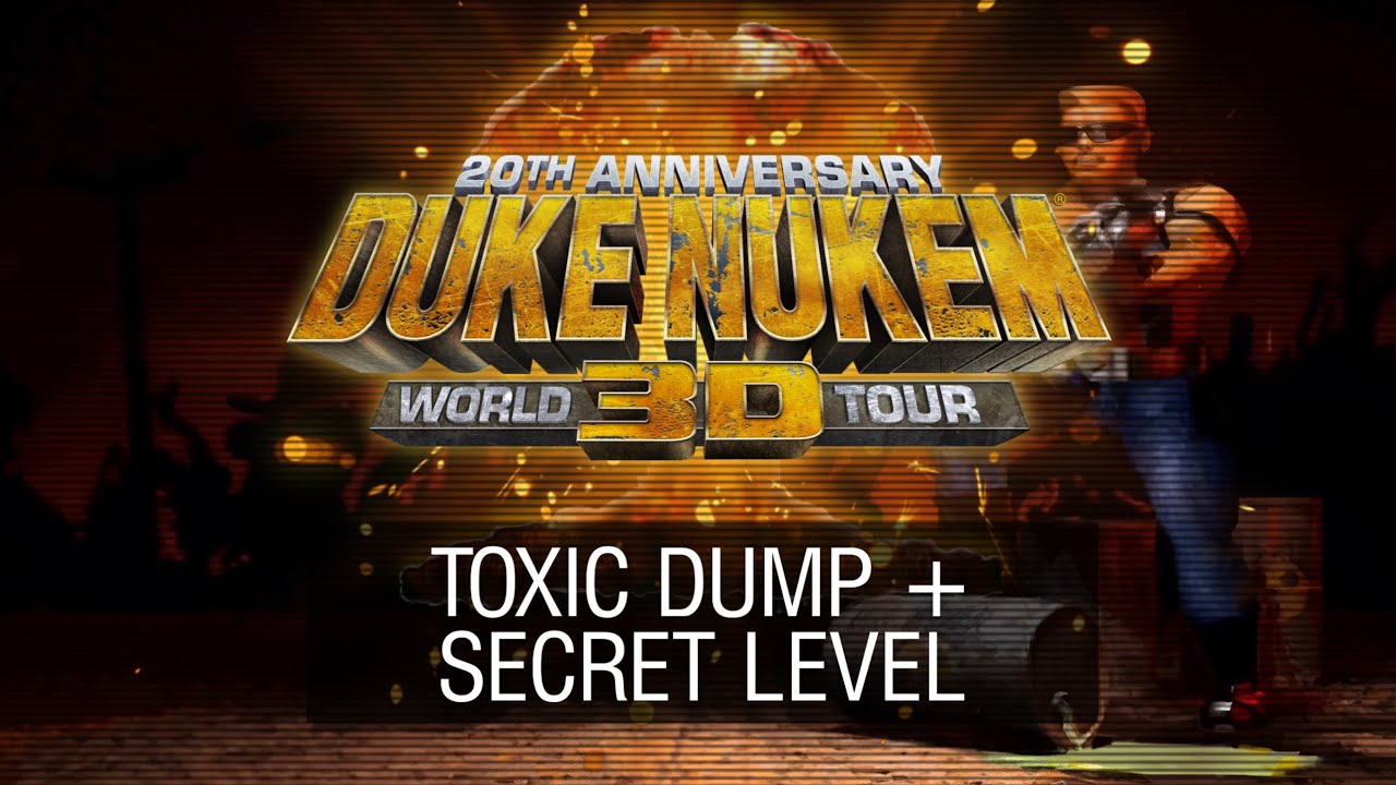 Duke Nukem 3D World Tour - L.A. Meltdown (Toxic Dump) + Secret Level Playthrough