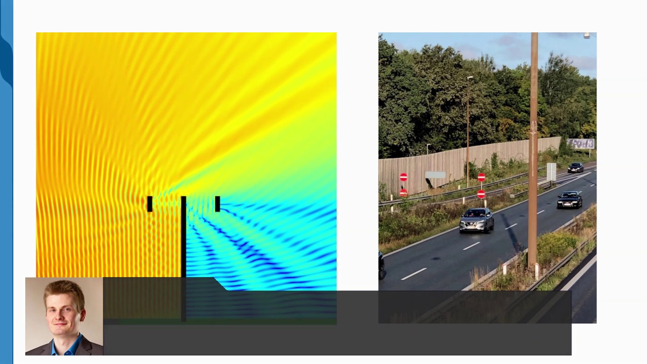 Optimizing noise barriers with COMSOL Multiphysics