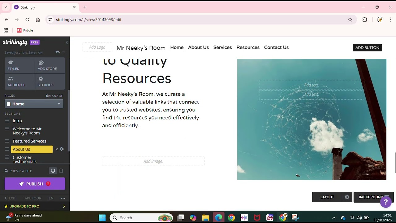 如何製作一個引人注目的網站 [How to make a website on strikingly]