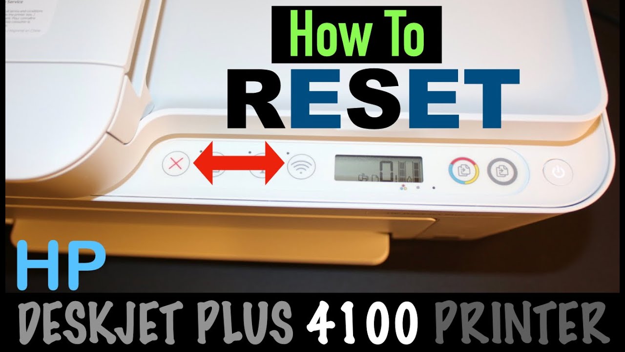 HP DeskJet Plus 4100 Reset,  Restore SetUp Mode !!