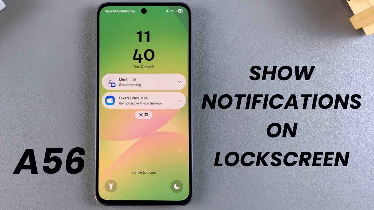 How To Show Notifications On Lock Screen On Samsung Galaxy A56