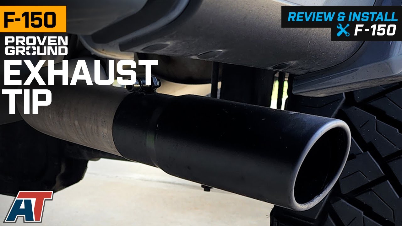 F-150 Proven Ground Rolled End Round Exhaust Tip 3.50-Inch Black Review & Install