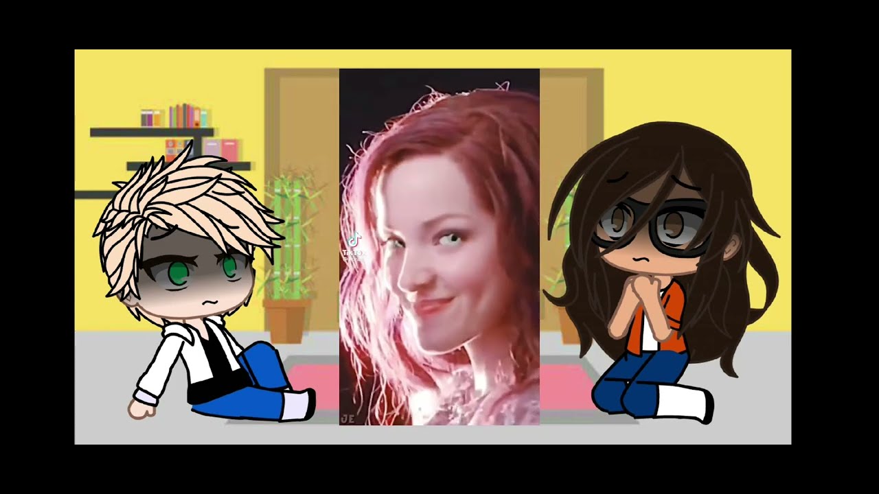 gacha club react to marinette as mal mlb