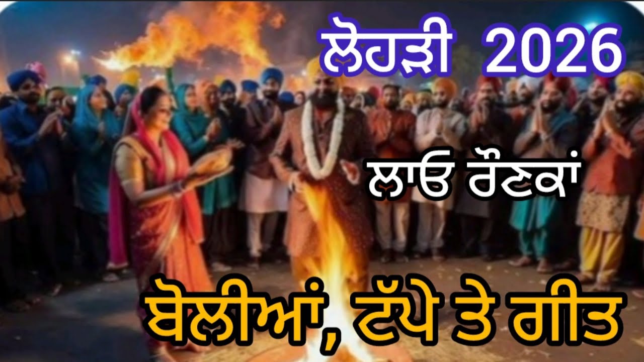 ਲੋਹੜੀ 2026।। ਆਉ ਲਾਈਏ ਰੌਣਕਾਂ ਲੋਹੜੀ ਦੀਆਂ।। ਬੋਲੀਆਂ, ਟੱਪੇ ਤੇ ਗੀਤਾਂ ਦੇ ਨਾਲ।। 