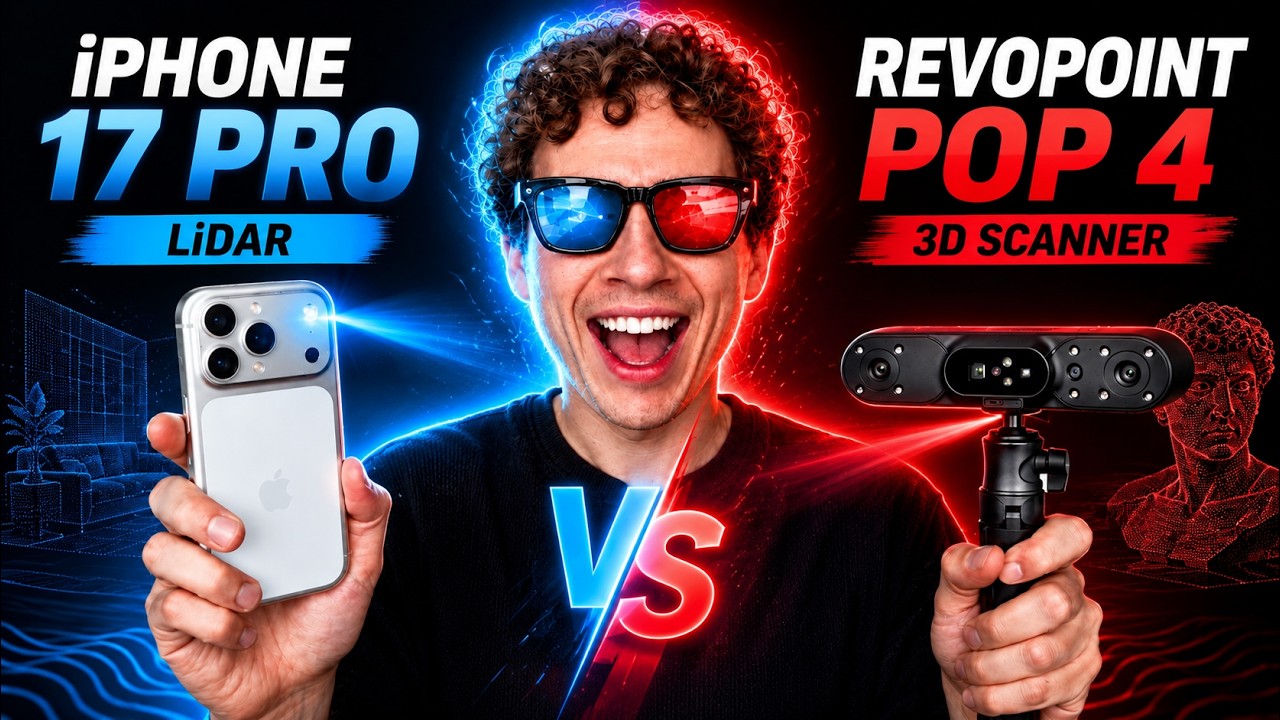 Настоящий 3D-сканер против LiDAR в iPhone 17 Pro: сравнение | Revopoint Pop 4!