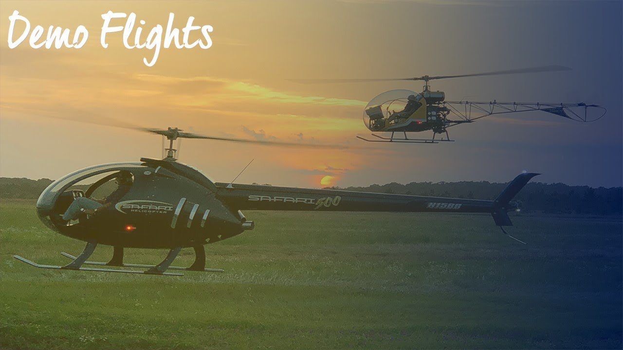 Safari Helicopter Demo Flight Training!