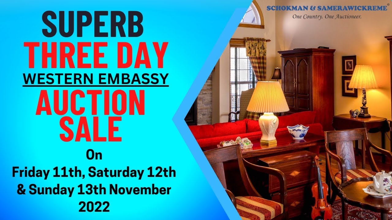 SCHOKMAN & SAMERAWICKREME - Gigantic Three Day Western Embassy Auction Sale