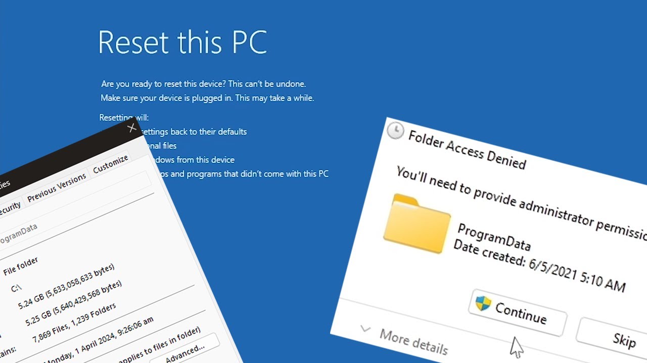 Windows Without ProgramData