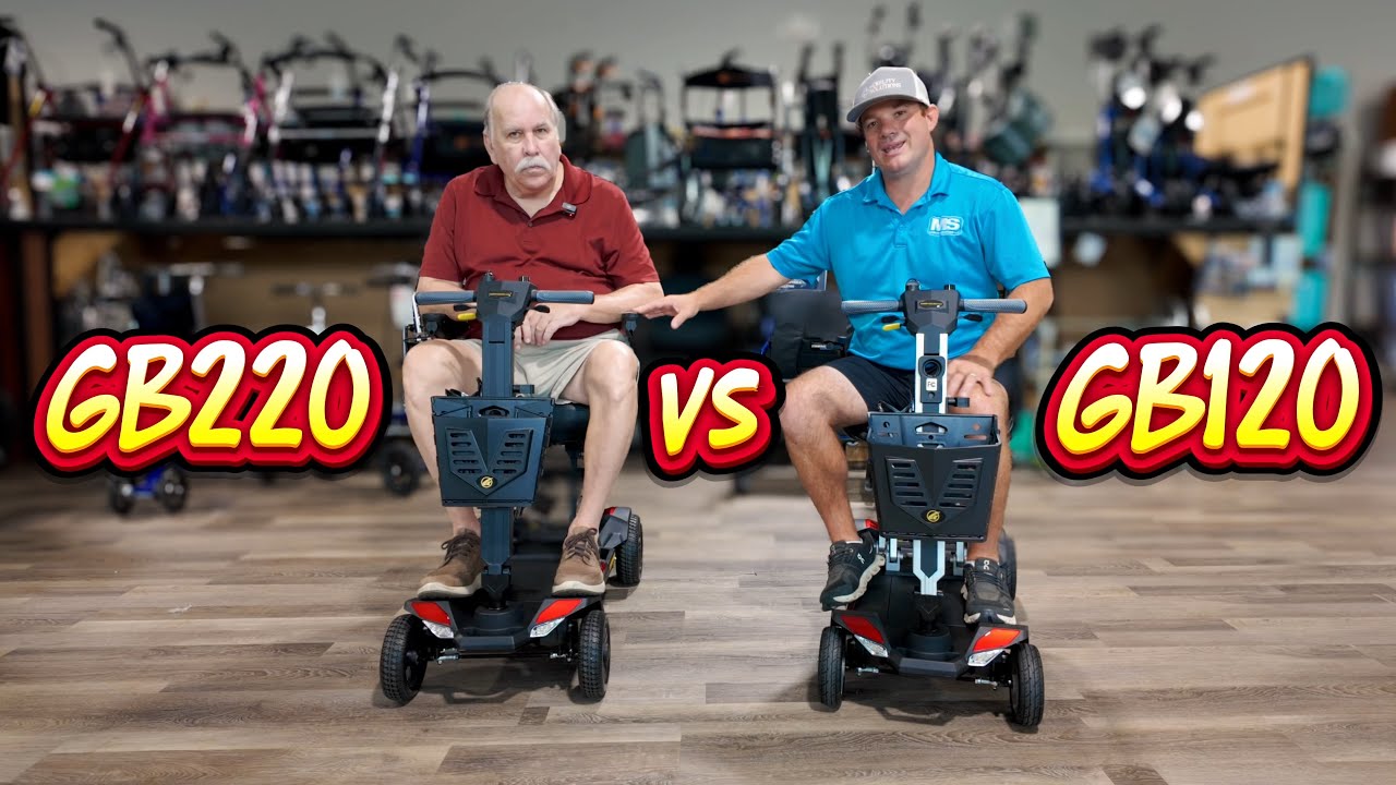 Carryon GB120 vs Carryon HD GB220. Which travel mobility scooter will Gary choose?