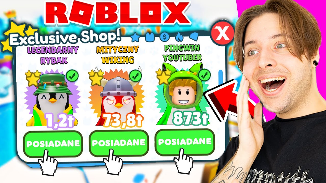 WYDAŁEM 2.000 ROBUX💲 ŻEBY KUPIĆ NAJMOCNIEJSZE PINGWINY w ROBLOX! (Penguin Tycoon)
