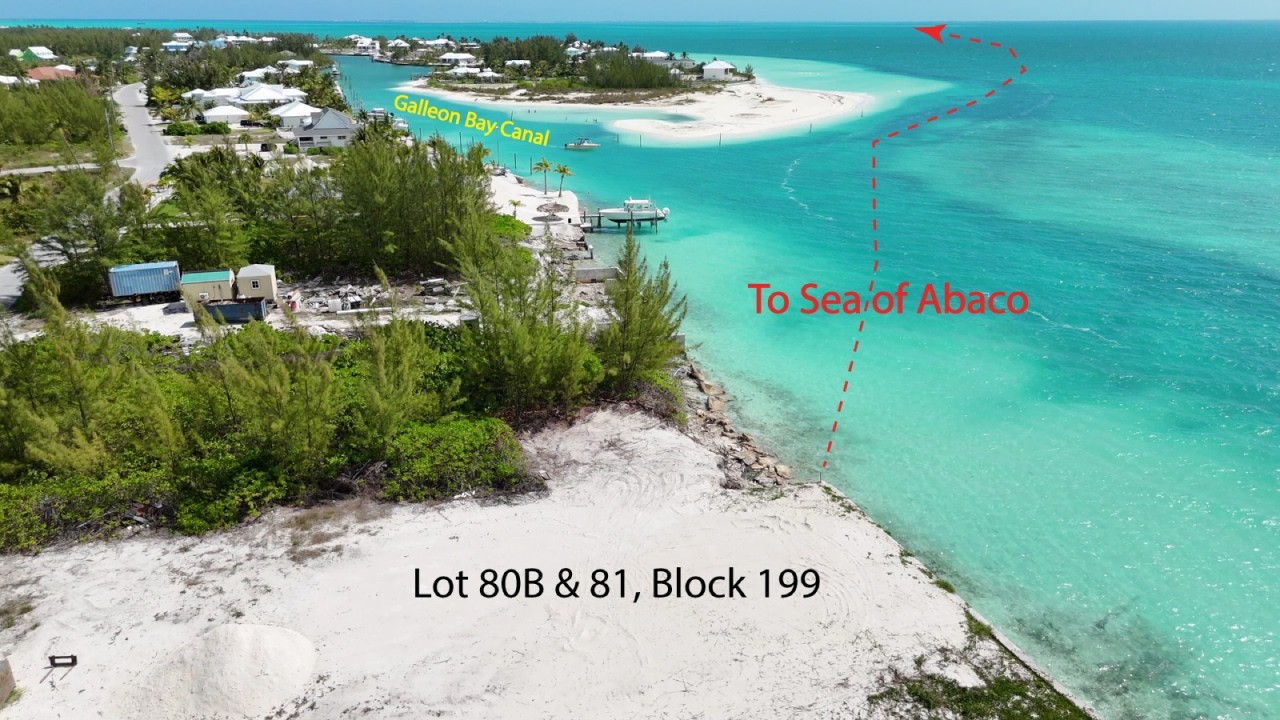 Waterfront Lots 80B & 81,. Treasure Cay, Abaco Bahamas