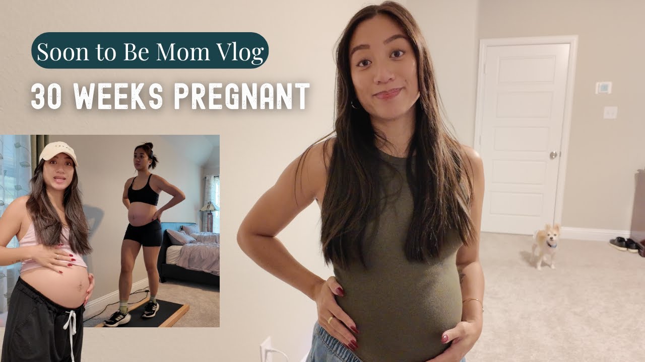 30 Weeks Pregnant Vlog 💕 | Working From Home, Errands, Life Updates & Nail Day!