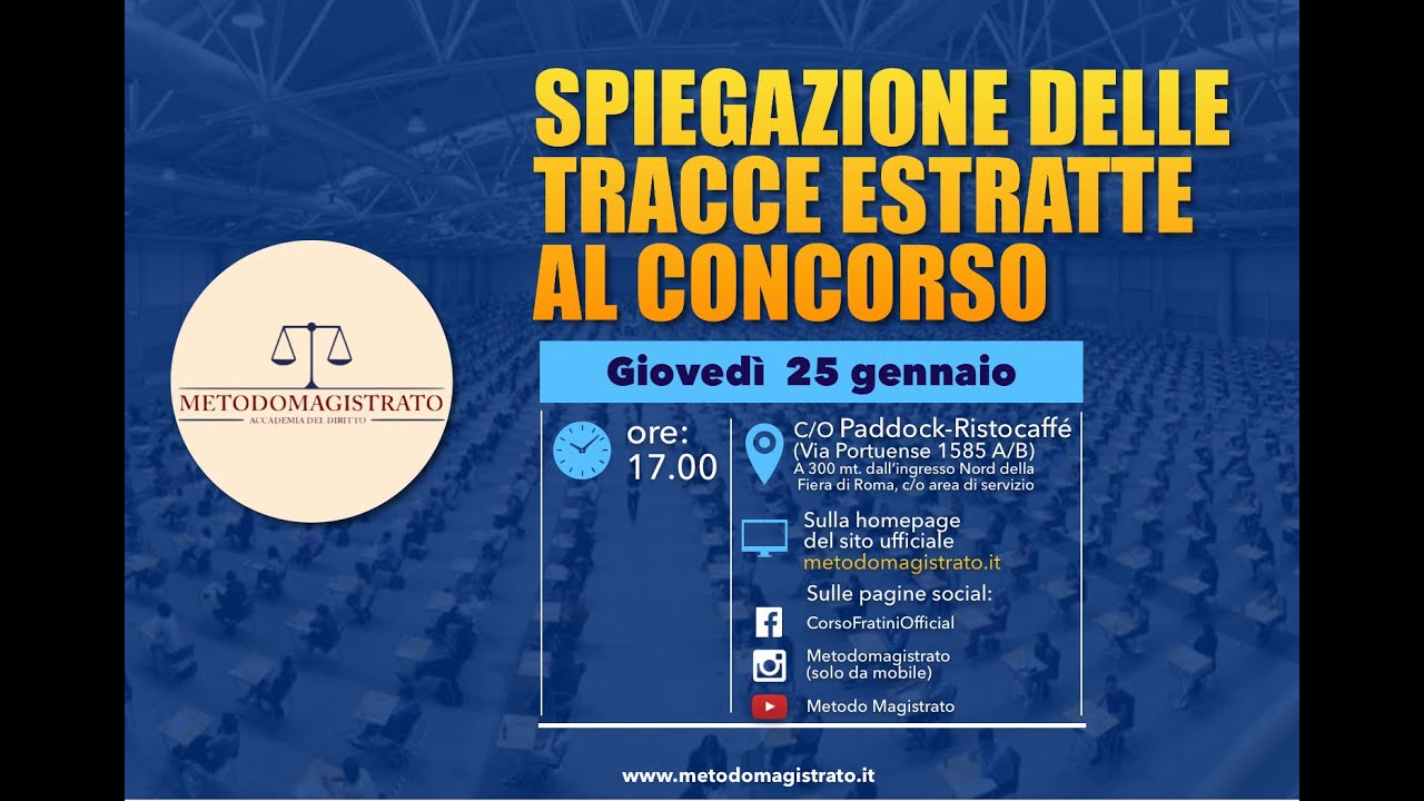 25-01-2024 - Concorso Magistratura 2024 - Traccia diritto amministrativo - svolgimento