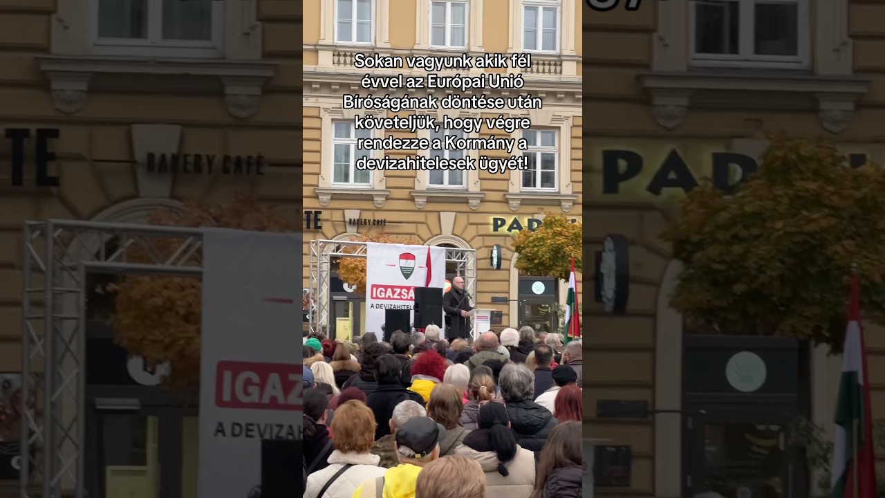 Devizahitelesek tüntetése