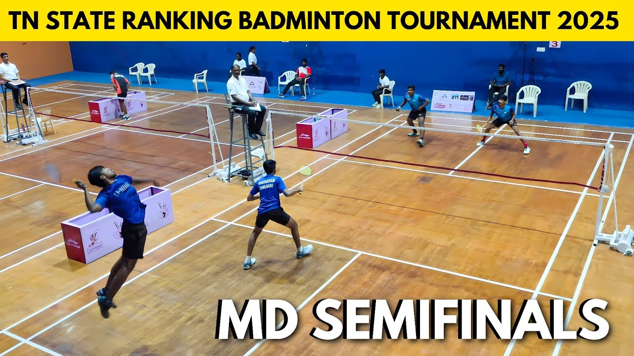 PURUSHOTH/DHILEEPHAN vs VINAYAKRAM/PREM KUMAR | TN STATE SENIOR RANKING BADMINTON TOURNAMENT 2025