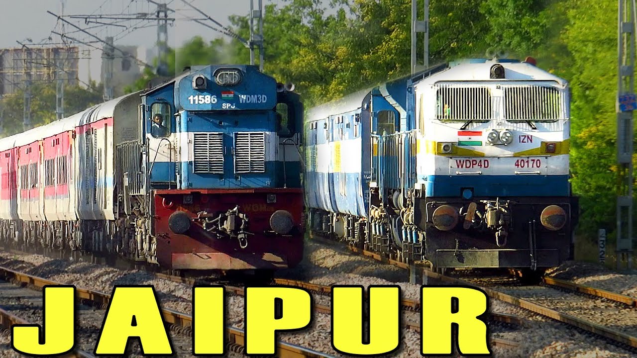 Diesel Trains Speeding away from Jaipur | Prayagraj Exp Last Diesel capture