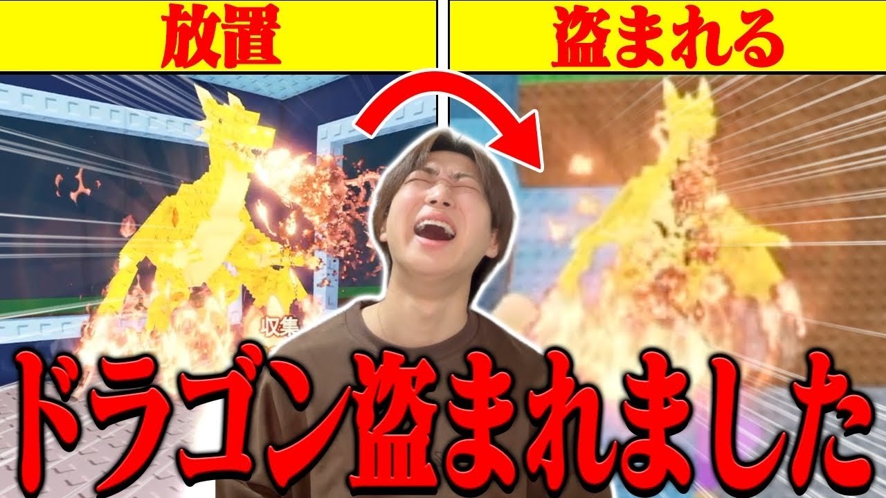 初心者の目の前にドラゴン置いたら盗まれるのか!?wwww【ロブロックス/ROBLOX】