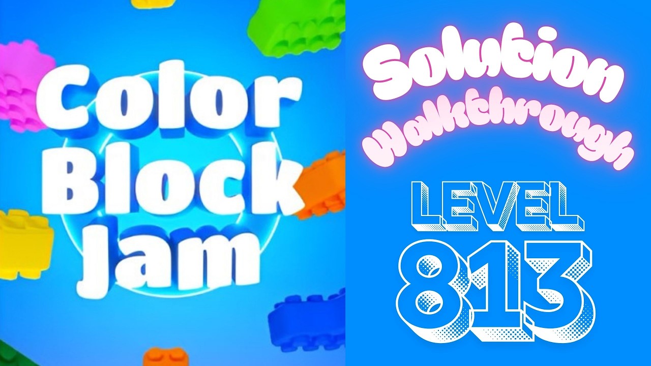 Color Block Jam - Level 813 - Solution Walkthrough!!!