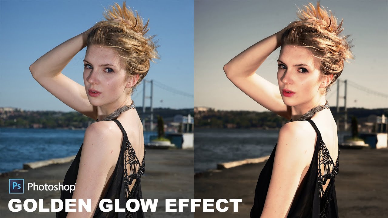 How to Create Beautiful Golden Glow Portraits in Photoshop - High Dynamic Warm Toned Effect