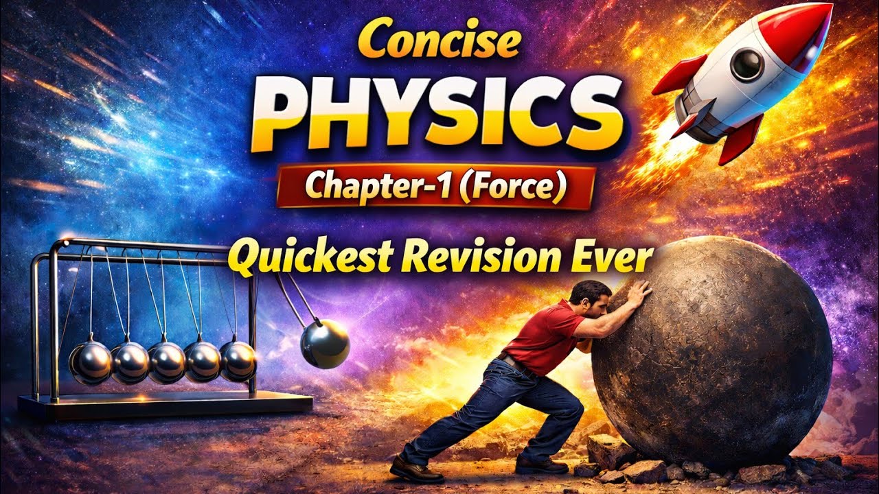 Concise Physics Chapter 1 (Force) – Quickest Revision Ever | COG & Circular Motion Included 🚀