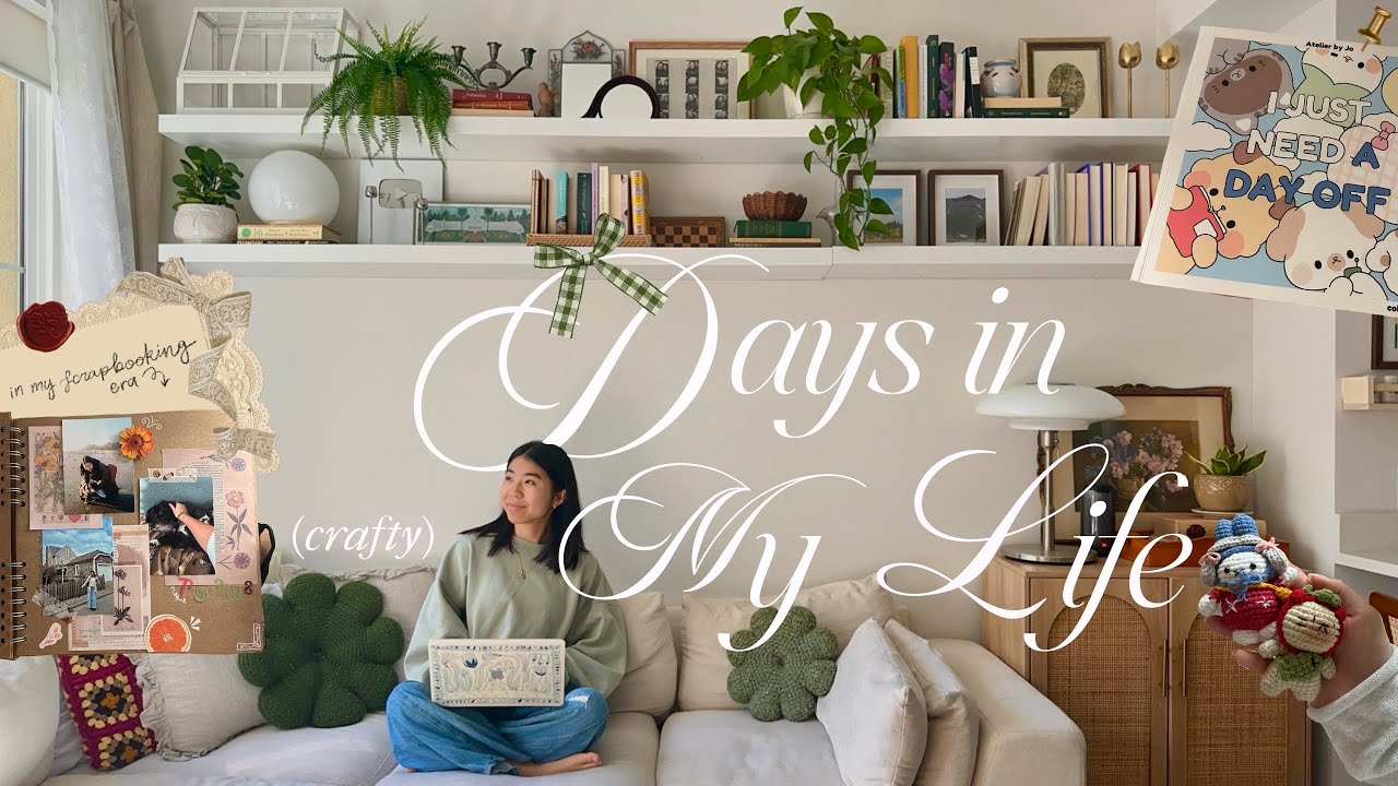 a couple of (crafty) days in my life✂️🖍️productive days, my first craft fair + scrapbooking!