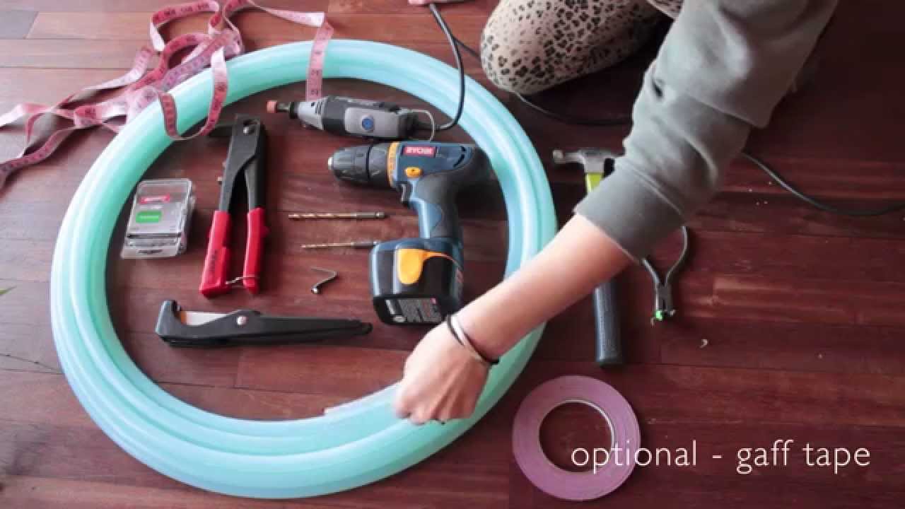 Hoop Making Lesson : How to Make a Push Button Collapsible Hoop
