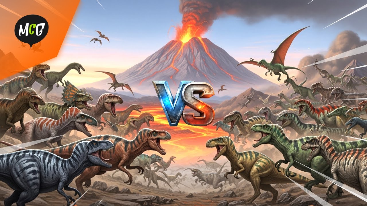 AKU BUKA SEMUA DINO!! Pertarungan DINO PALING BRUTAL Sepanjang Sejarah!! 🦖🔥