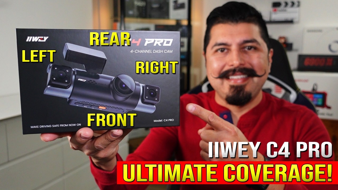 Четыре камеры! Обзор видеорегистратора IIWEY C4 PRO.
