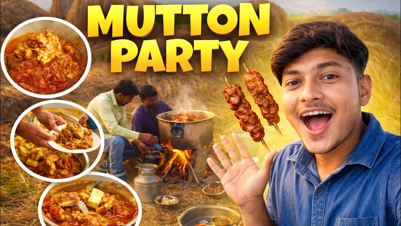 Outdoor Mutton Party With Friends |Asli Desi Maza 🔥|Ghar Se Bahar Bani Mutton Party 🍖 |alikhanvlogs