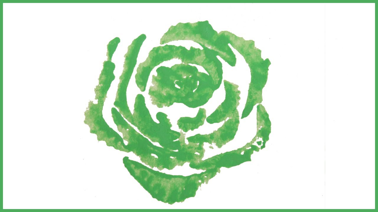Vegetable printing with celery and lettuce