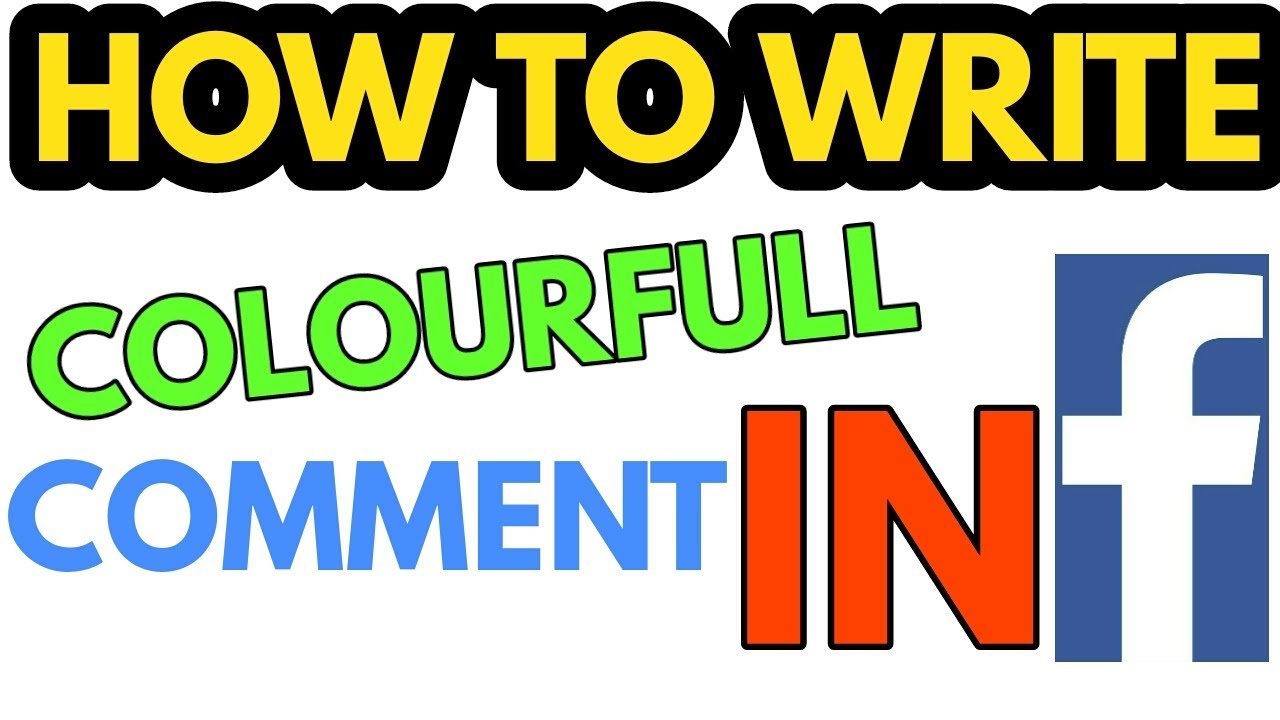 How to comment colored text in facebook