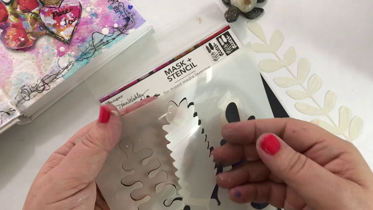Quick Tip - How to Separate Stencil and Mask | Jessica Sanders Art Journaling