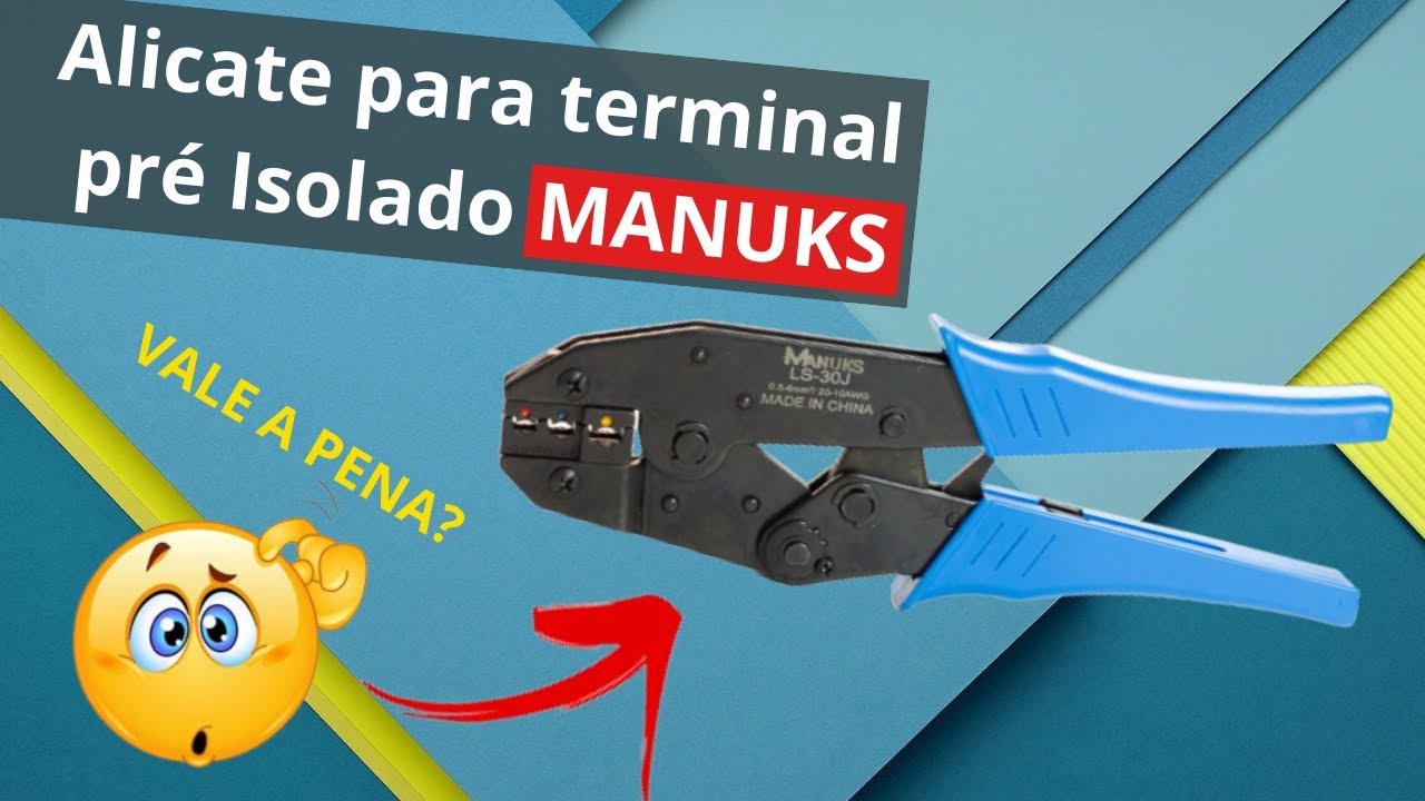 Alicate para terminal pré isolado 0,5-6mm² MANUKS