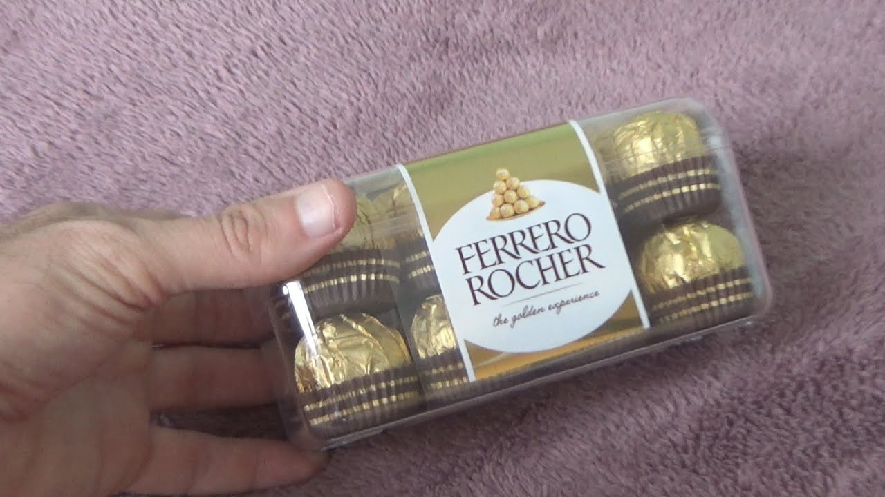 Ferrero Rocher 16 Piece Share Box 200 g Unboxing and Test