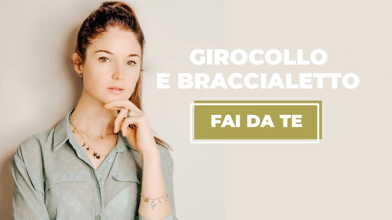 Collana girocollo con ciondoli e braccialetto