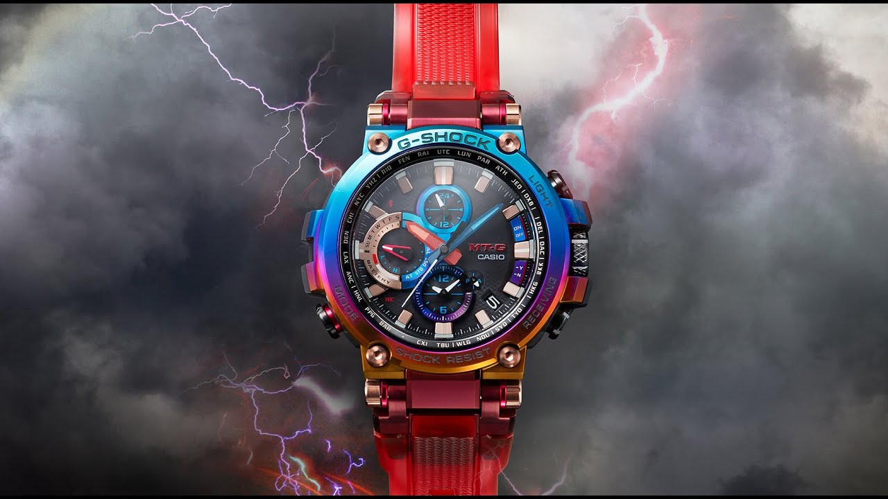 G-SHOCK MT-G Volcanic Lightning Limited Edition Watch MTG-B1000VL-4A