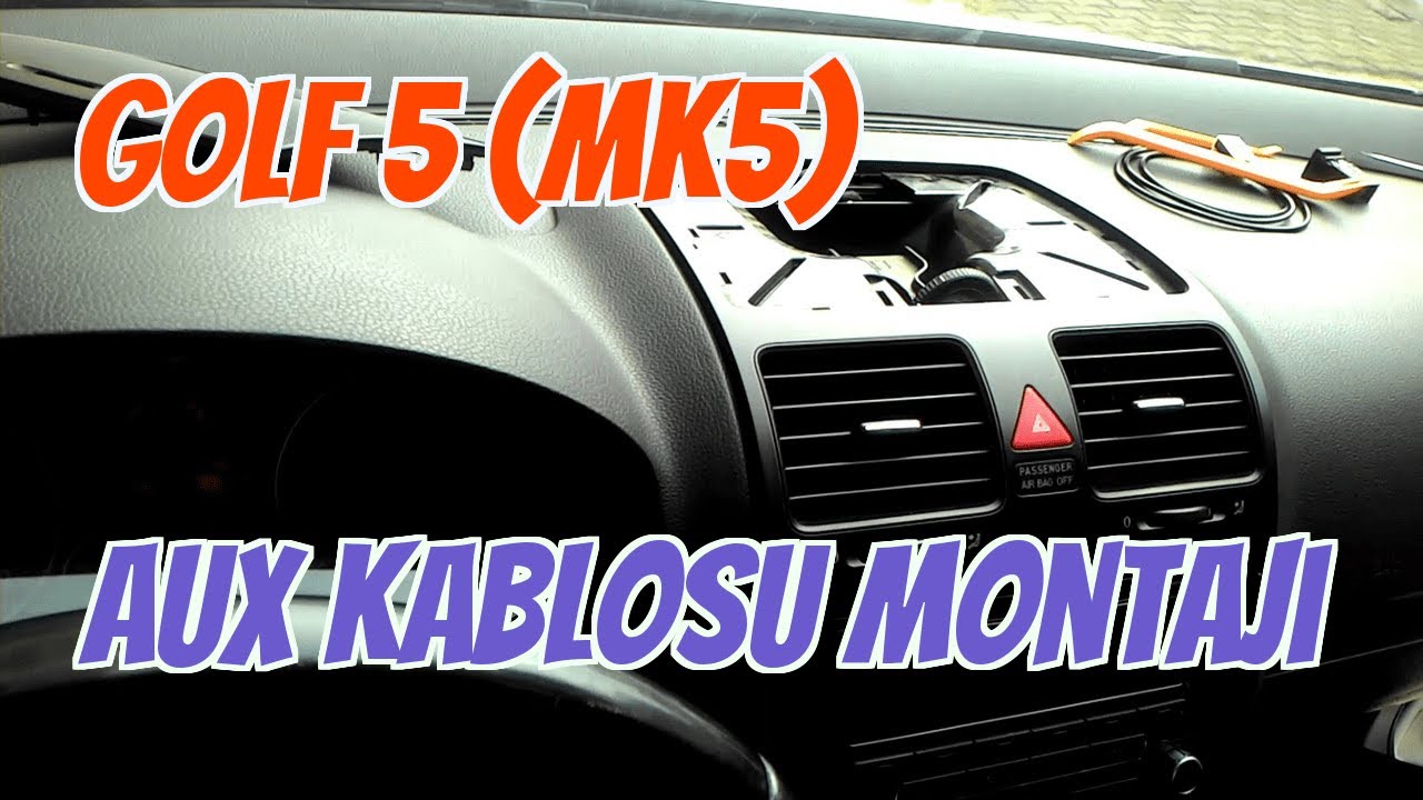 Golf 5 (Mk5) Rcd310 aux kablosu montajı