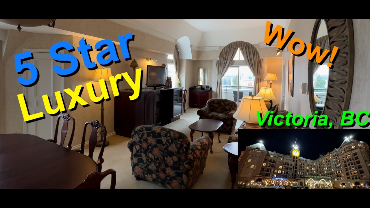 Hotel Grand Pacific - Victoria Suite - Victoria B.C - Full Walkthrough (Plus Harbor and City View)