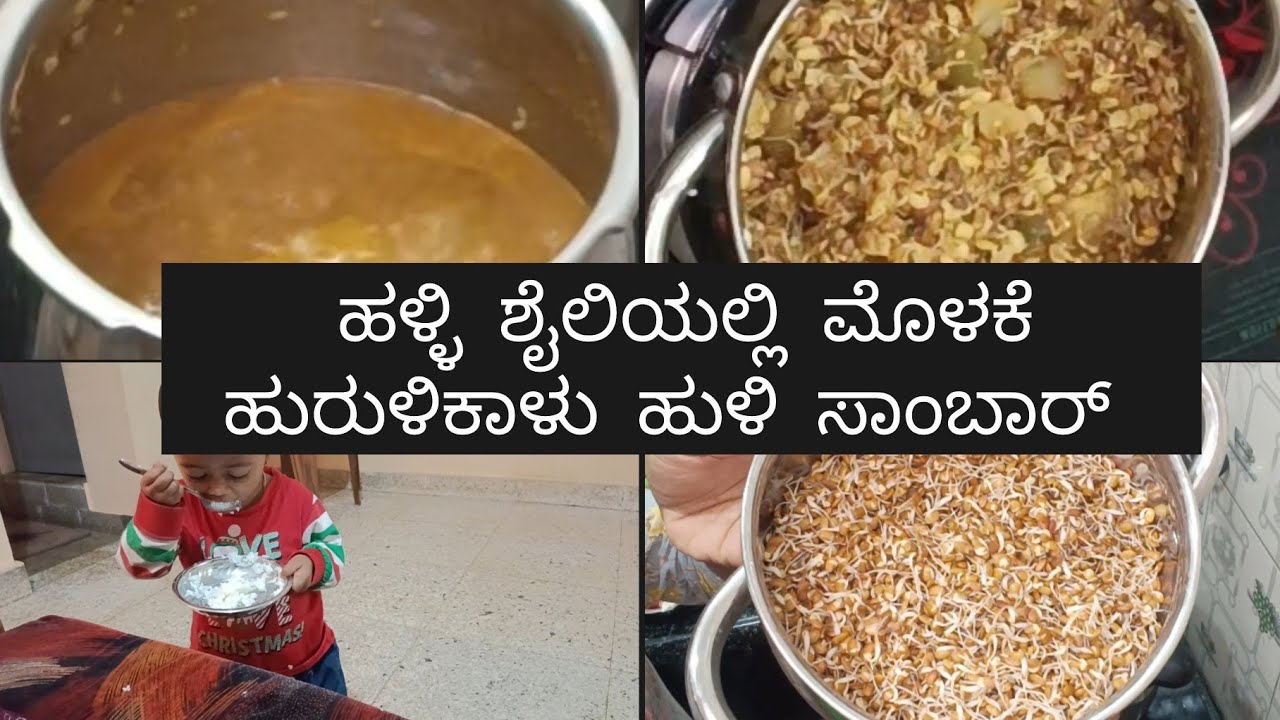 ಹಳ್ಳಿ ಶೈಲಿ ಮೊಳಕೆ ಹುರುಳಿಕಾಳು ಸಾಂಬಾರ್ 🍲 | villagestyle molake hurulikaalu sambar recipe @yudvigowda 
