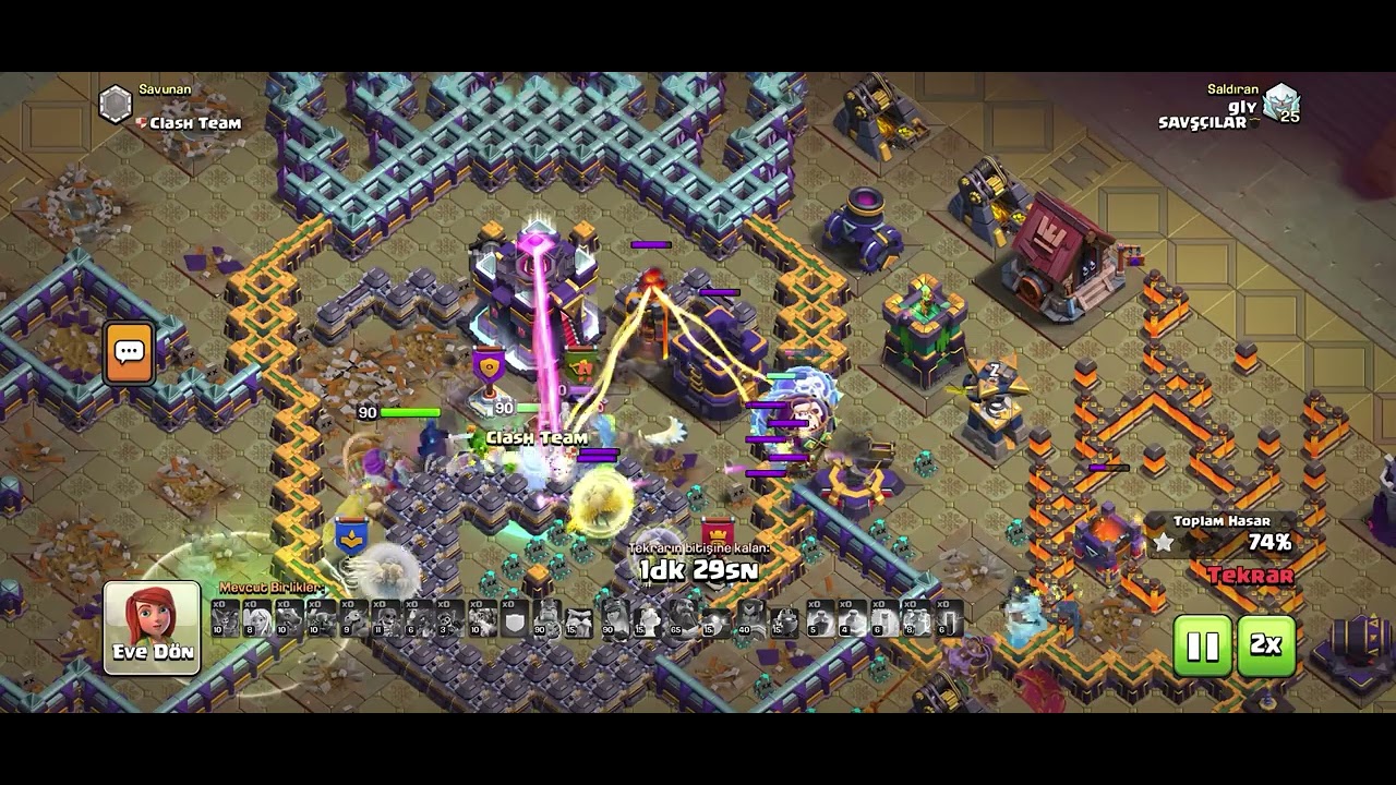 Kumullarda kavga / Fight in the dunes Very easy #clashofclans  ⭐️⭐️⭐️
