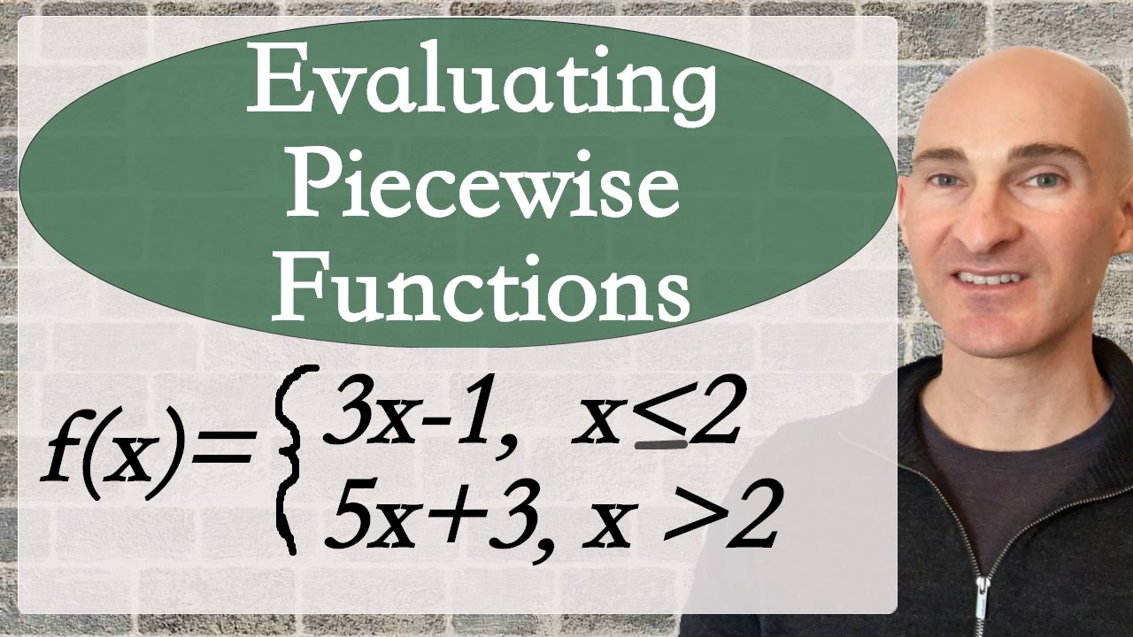 Piecewise Functions - How to Evaluate
