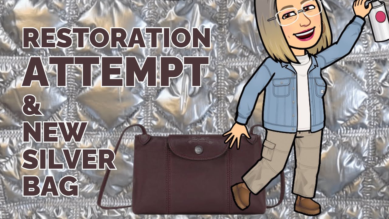 Cleaning & Moisturizing an Dying Crossbody Le Pliage Cuir + A New Silver Bag!