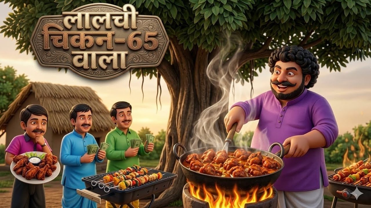 लालची चिकन 65 वाला । lalchi matan  wala | Hindi moral story bedtime stories