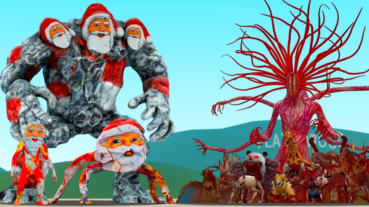 ALL GOO GOO GAGA FAMILY VS ZOOCHOSIS MONSTERS FAMILY In Garry's Mod!