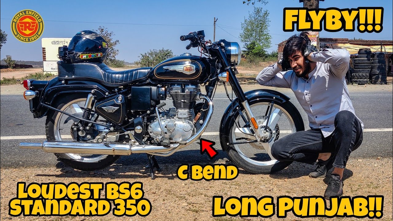 Long Punjab Flyby!! Extreme Loud BS6 STANDARD 350 with C Bend | O2 Sensor & Cat Can Removed | #MxK