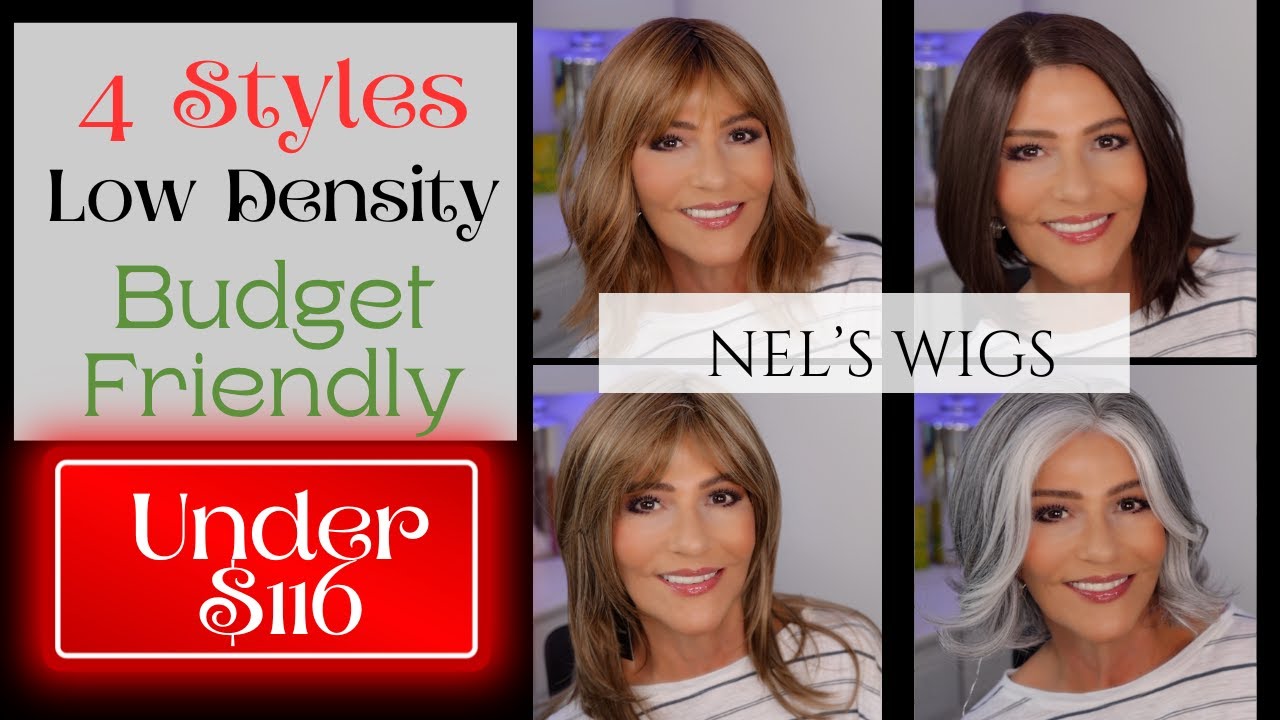 4 Low Density Budget Friendly Wig Styles Under $116! Nel's Wigs