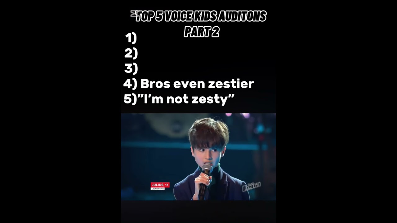 Top 5 voice kids AUDITONS #zesty #ami   amor #humor #shorts