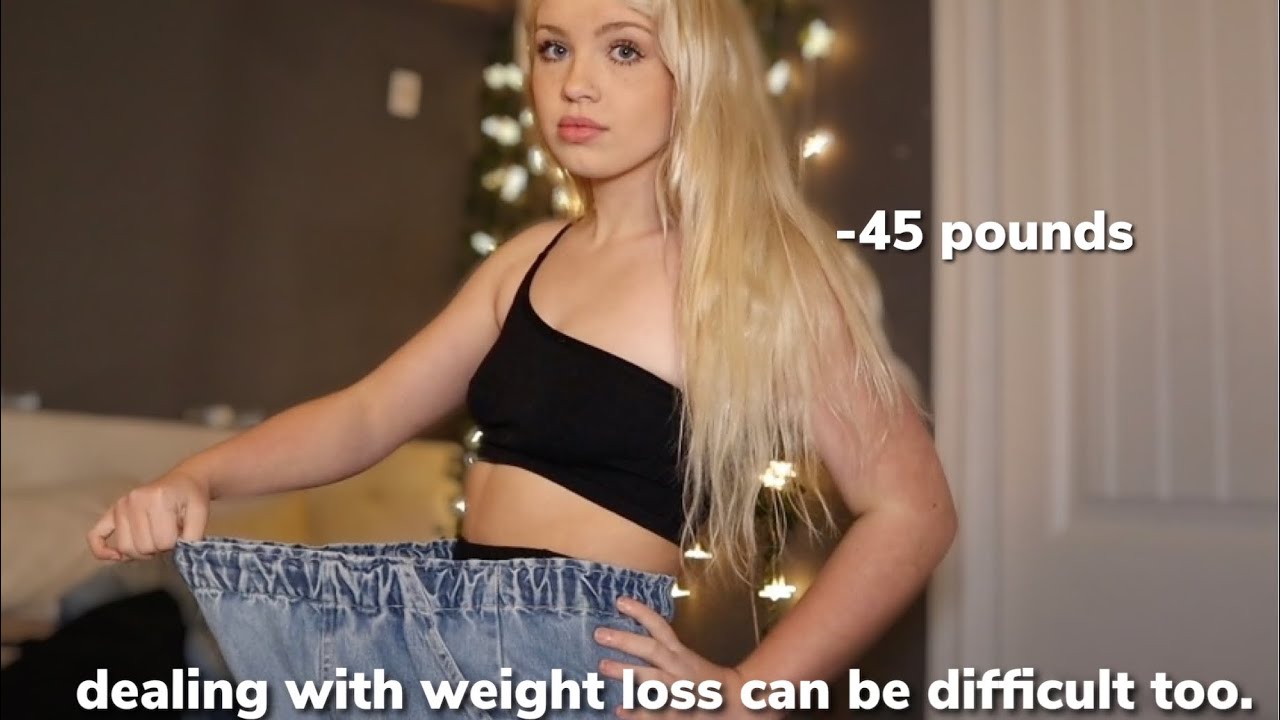 trying on clothes that used to fit me before i lost weight. (emotional)